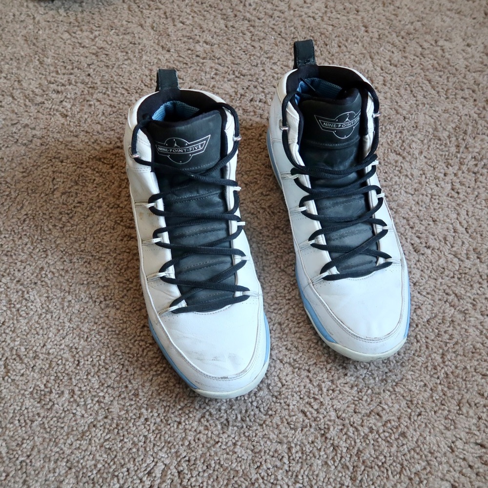 DS Air Jordan Nine Point Five Team WHITE CAROLINA BLUE 314308-014 - Picture 5 of 5